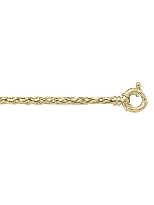 N2702 - YELLOW GOLD HOLLOW WHEAT LINK