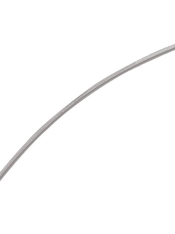 N2907 - TWO TONE REVERSIBLE OMEGA NECKLACE