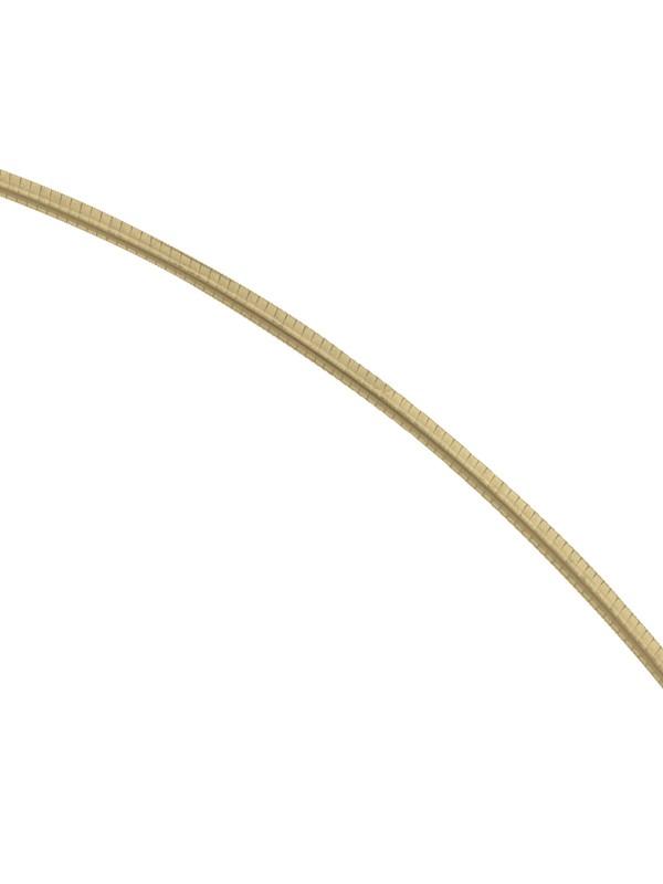 N2908 - TWO TONE REVERSIBLE OMEGA NECKLACE