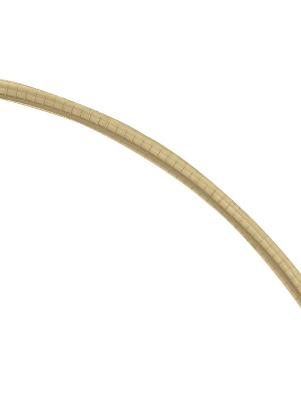 N2911 - TWO TONE REVERSIBLE OMEGA NECKLACE