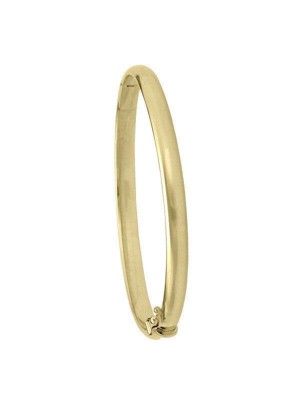 N5808 - YELLOW GOLD HIGH POLISH HOLLOW BANGLE