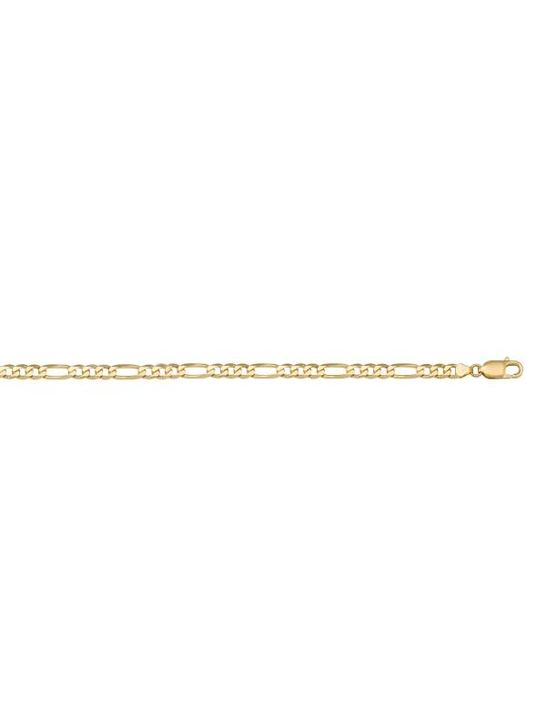 N703 - YELLOW GOLD HOLLOW FIGARO LINK