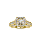 SKU: 0001 (10K) Rose Gold Double Halo Split Shank Engagement Ring
