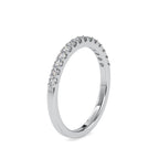 SKU: 0003 (14K) Classic Half-Pave Diamond Band in Rose Gold