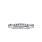 SKU: 0003 (18K) Classic Half-Pave Diamond Band in Rose Gold