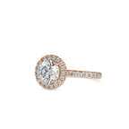 SKU: 0005 (22K) Round Diamond Engagment Ring in Rose Gold.