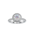 SKU: 0005 (14K) Round Diamond Engagment Ring in Rose Gold.