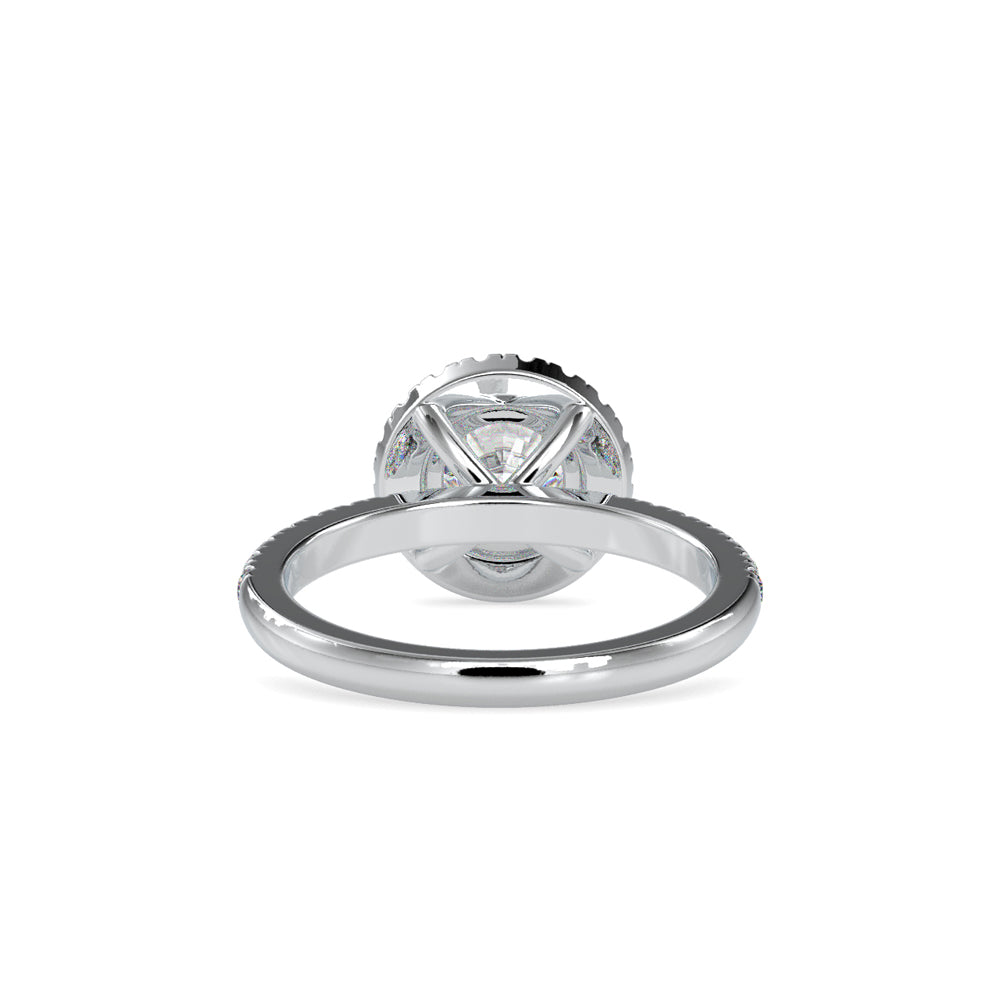 SKU: 0005 (22K) Round Diamond Engagment Ring in Rose Gold.