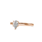 SKU: 0006 (14K) Pear  Shape Dainty Engagment ring in Rose Gold.