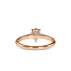 SKU: 0006 (18K) Pear  Shape Dainty Engagment ring in Rose Gold.