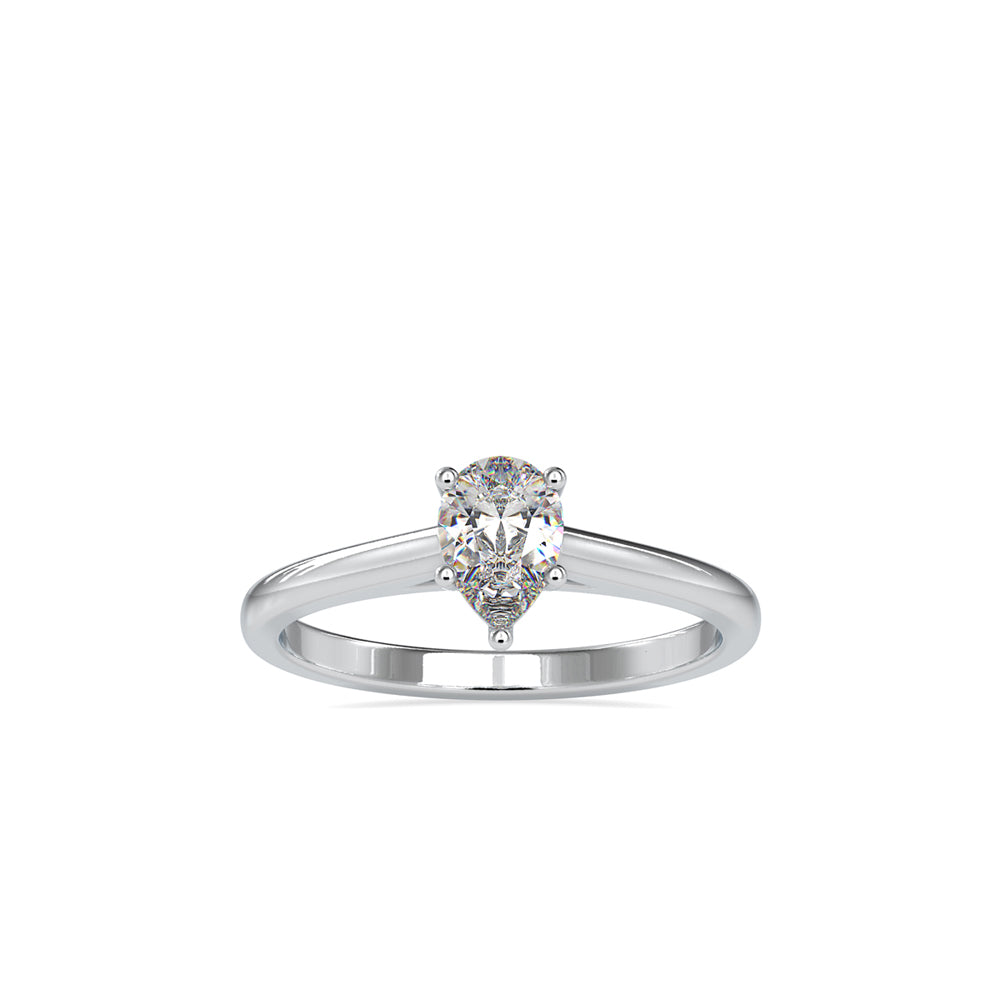 SKU: 0006 (18K) Pear  Shape Dainty Engagment ring in Rose Gold.
