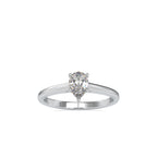 SKU: 0006 (18K) Pear  Shape Dainty Engagment ring in Rose Gold.
