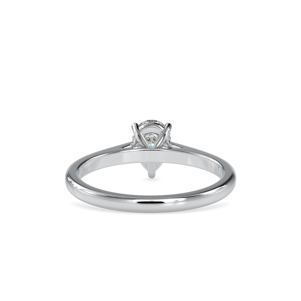SKU: 0006 (18K) Pear  Shape Dainty Engagment ring in Rose Gold.