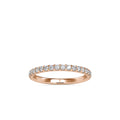 SKU: 0007 (14K) Diamond-Accent Wedding band in Rose Gold.