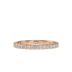SKU: 0007 (10K) Diamond-Accent Wedding band in Rose Gold.