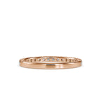 SKU: 0007 (22K) Diamond-Accent Wedding band in Rose Gold.
