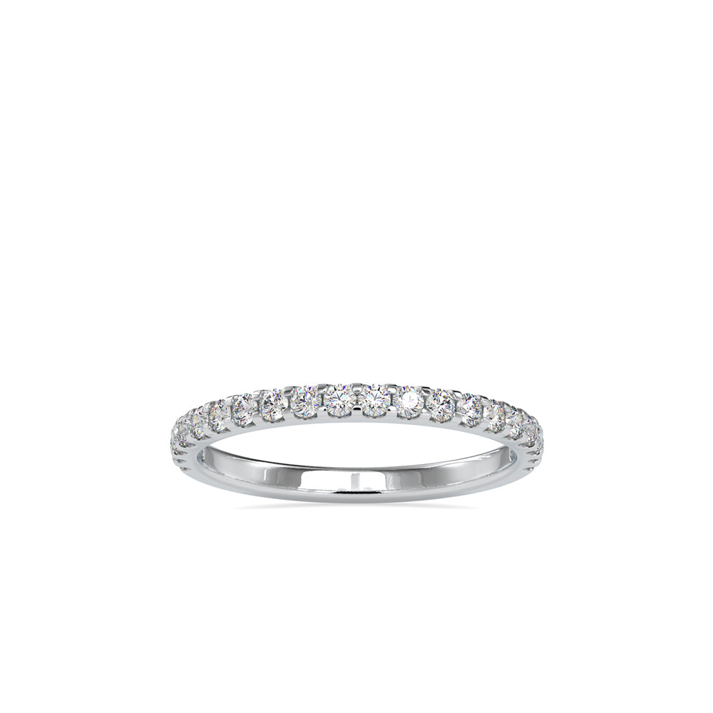 SKU: 0007 (14K) Diamond-Accent Wedding band in Rose Gold.