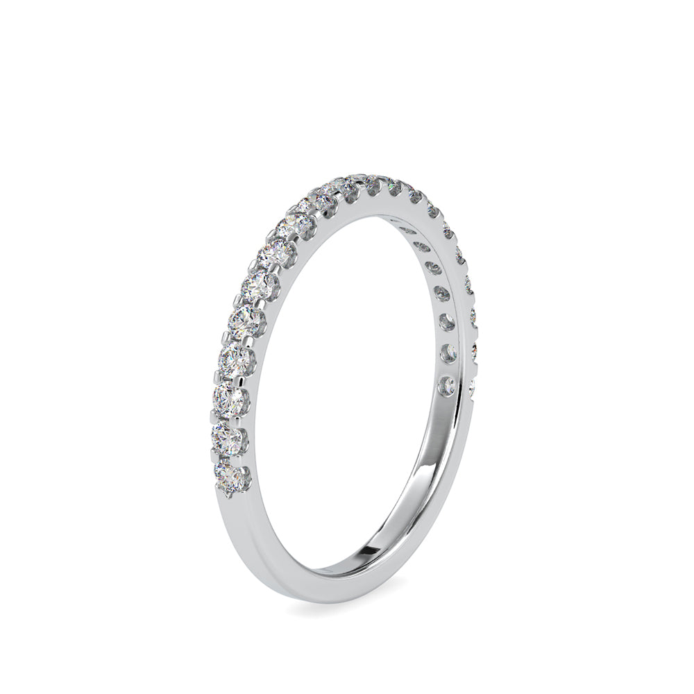 SKU: 0007 (14K) Diamond-Accent Wedding band in Rose Gold.