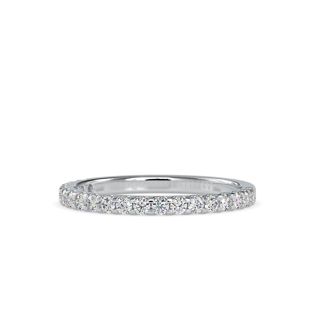 SKU: 0007 (10K) Diamond-Accent Wedding band in Rose Gold.