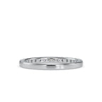 SKU: 0007 (18K) Diamond-Accent Wedding band in Rose Gold.