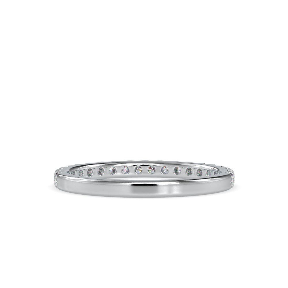 SKU: 0007 (14K) Diamond-Accent Wedding band in Rose Gold.