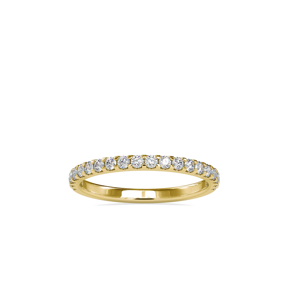 SKU: 0007 (14K) Diamond-Accent Wedding band in Rose Gold.