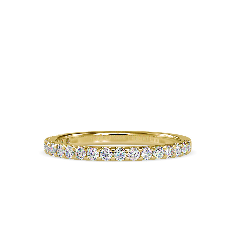 SKU: 0007 (22K) Diamond-Accent Wedding band in Rose Gold.