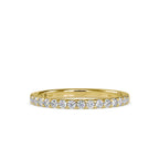 SKU: 0007 (14K) Diamond-Accent Wedding band in Rose Gold.