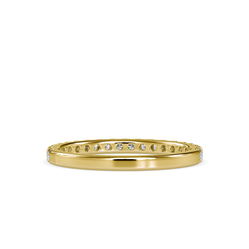 SKU: 0007 (10K) Diamond-Accent Wedding band in Rose Gold.
