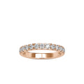 SKU: 0008 (10K) Timeless Diamond Band in Rose Gold.
