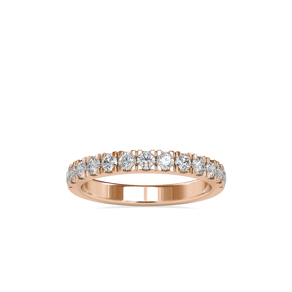 SKU: 0008 (18K) Timeless Diamond Band in Rose Gold.