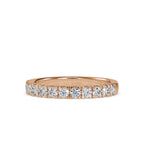 SKU: 0008 (18K) Timeless Diamond Band in Rose Gold.