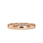 SKU: 0008 (22K) Timeless Diamond Band in Rose Gold.