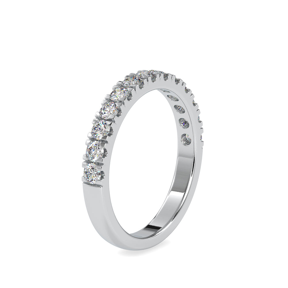 SKU: 0008 (18K) Timeless Diamond Band in Rose Gold.