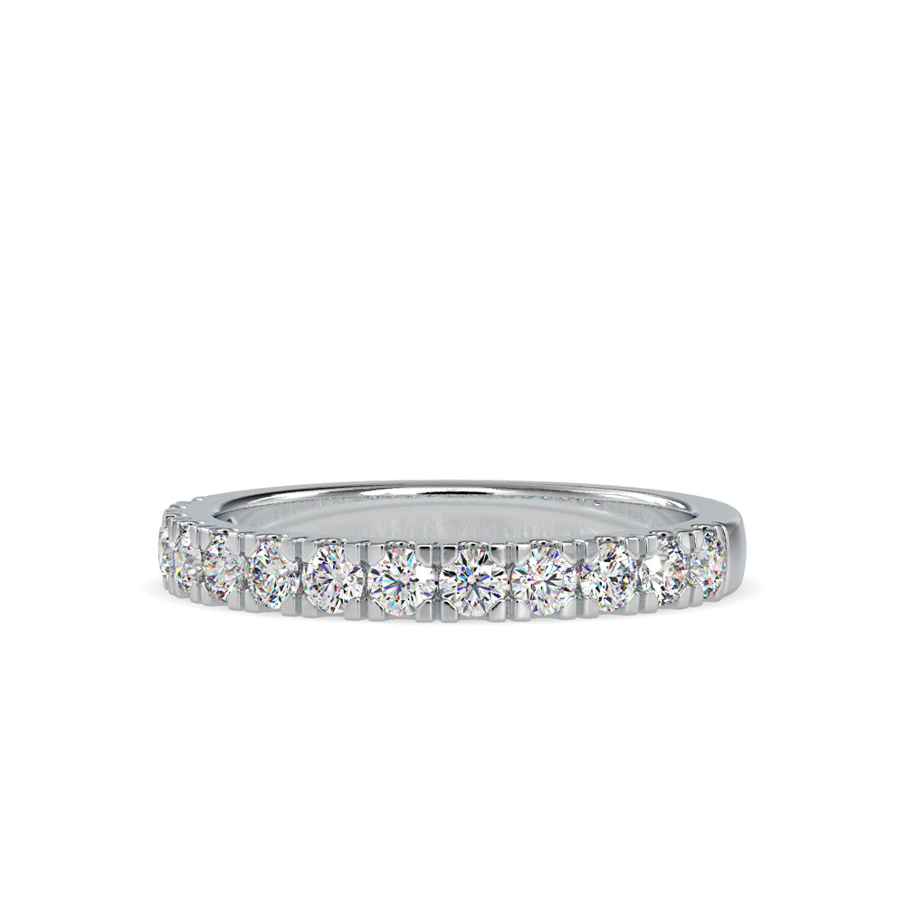 SKU: 0008 (18K) Timeless Diamond Band in Rose Gold.