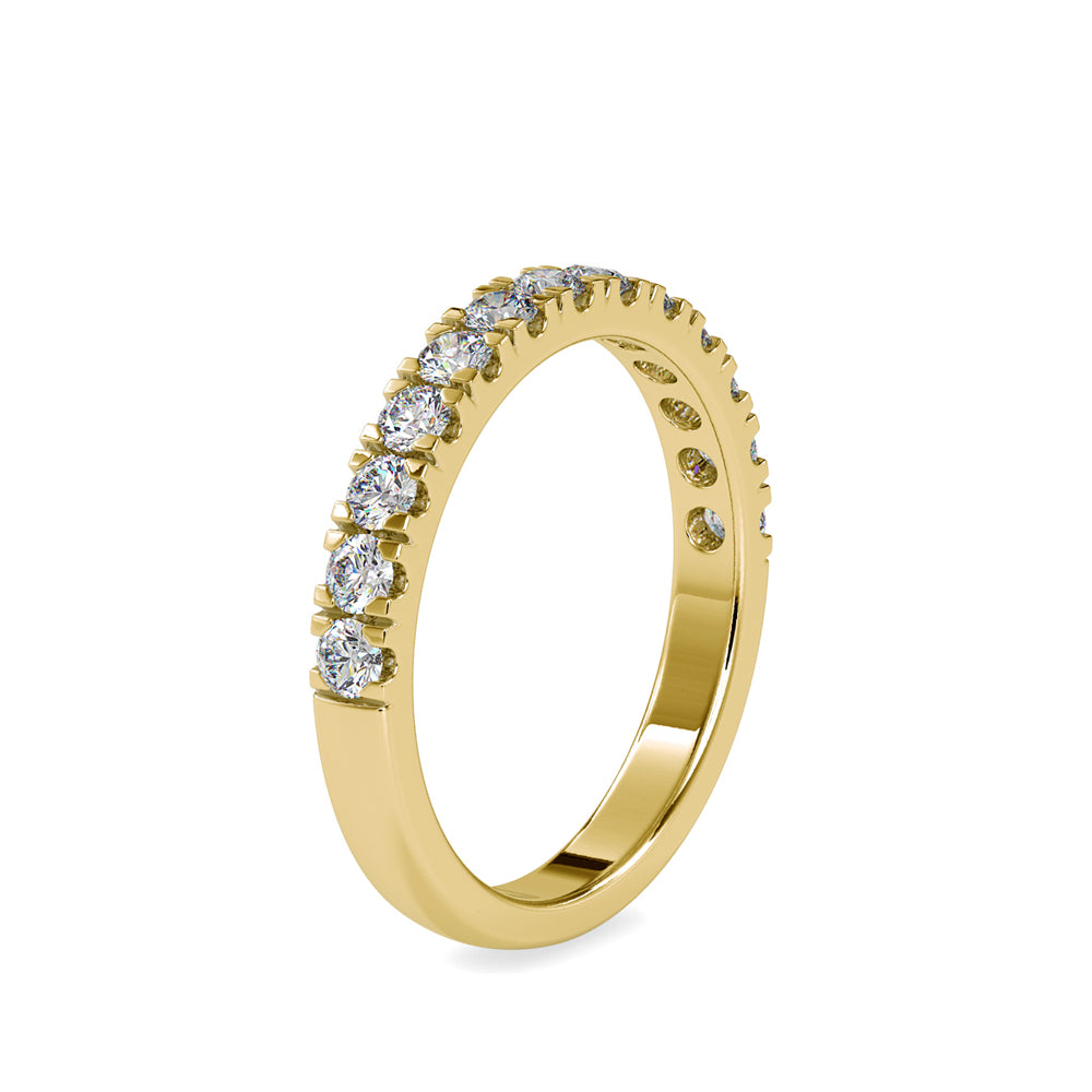 SKU: 0008 (18K) Timeless Diamond Band in Rose Gold.