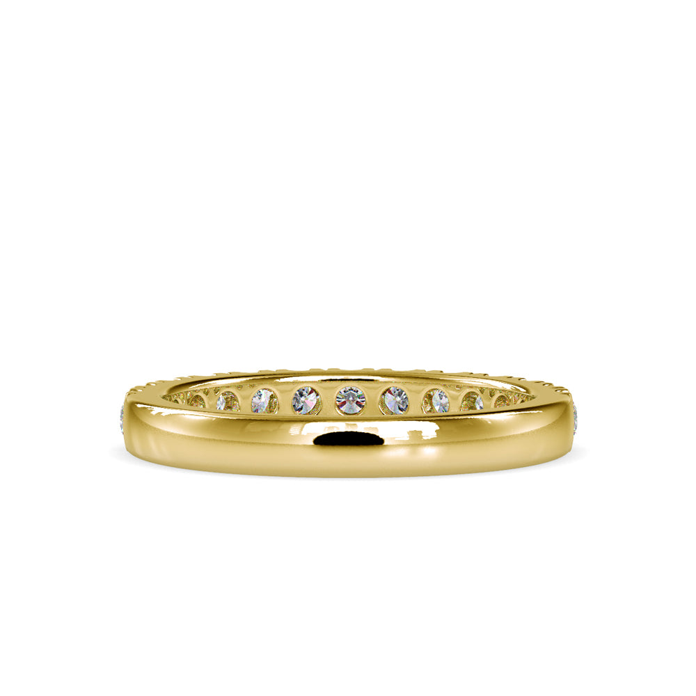 SKU: 0008 (10K) Timeless Diamond Band in Rose Gold.