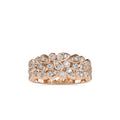 SKU: 0009 (22K) Cascading Diamond Ring in Rose Gold.
