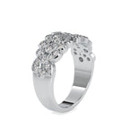 SKU: 0009 (22K) Cascading Diamond Ring in Rose Gold.