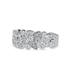 SKU: 0009 (22K) Cascading Diamond Ring in Rose Gold.