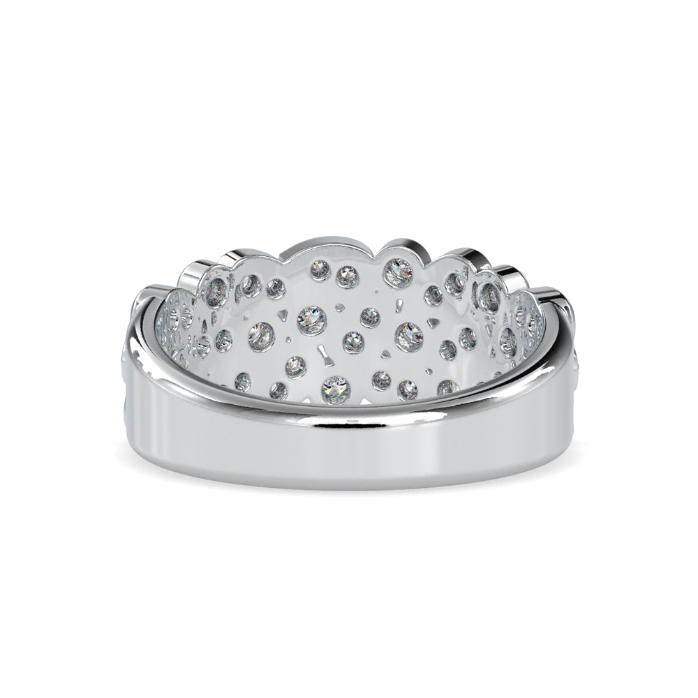 SKU: 0009 (10K) Cascading Diamond Ring in Rose Gold.