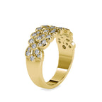 SKU: 0009 (18K) Cascading Diamond Ring in Rose Gold.