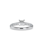 SKU: 0011 (18K) Princess Diamond Split Shank Engagment Ring in Rose Gold.