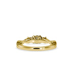 SKU: 0012 (18K) Three Stone Twisted Engagment Ring in Rose Gold.