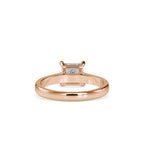 SKU: 0013 (10K) Princess Diamond  Engagment Ring in Rose Gold.