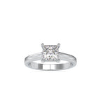SKU: 0013 (10K) Princess Diamond  Engagment Ring in Rose Gold.