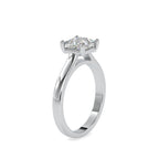 SKU: 0013 (14K) Princess Diamond  Engagment Ring in Rose Gold.