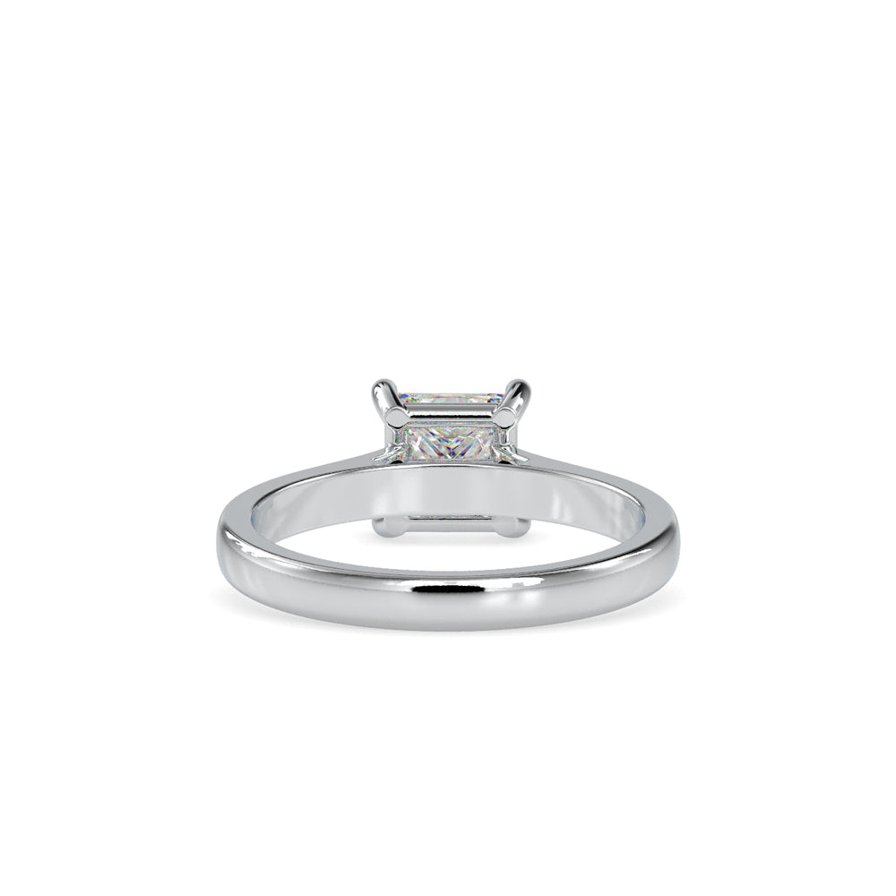 SKU: 0013 (10K) Princess Diamond  Engagment Ring in Rose Gold.