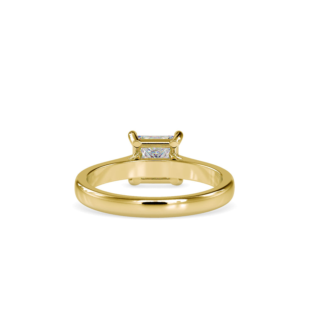 SKU: 0013 (22K) Princess Diamond  Engagment Ring in Rose Gold.