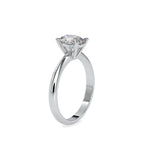 SKU: 0016 (18K) Oval Diamond Solitaire Ring in Rose Gold.
